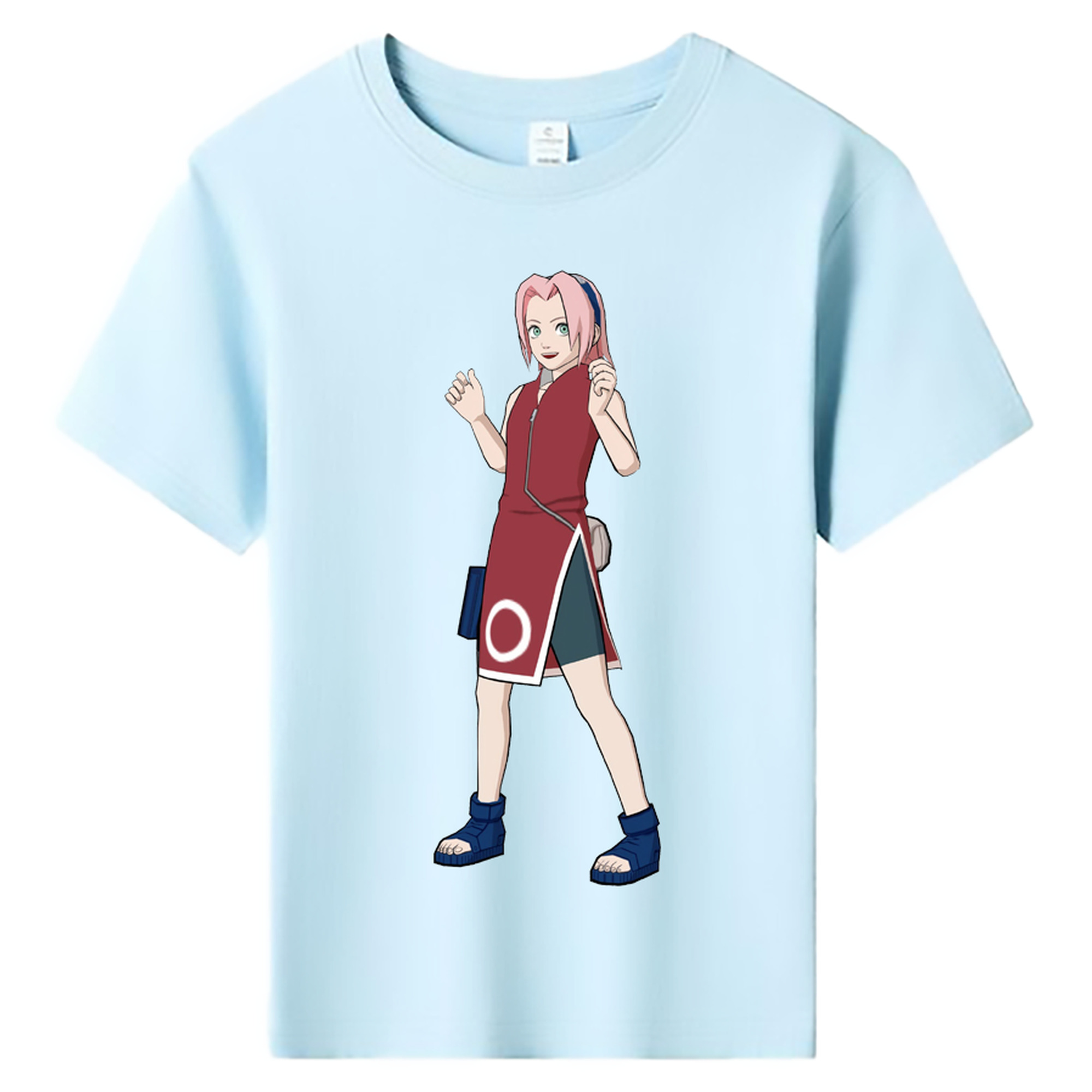 （画像用） NARUTO -ナルト- 春野サクラ Haruno Sakura 綿100％キッズTシャツ（フロントプリント）